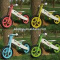 Children's wooden balance bike, colorful cartoon wooden frame, new design 2016